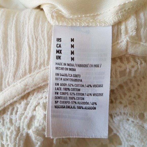 American Eagle Outfitters White Lace Romper Summer - Picture 8 of 8